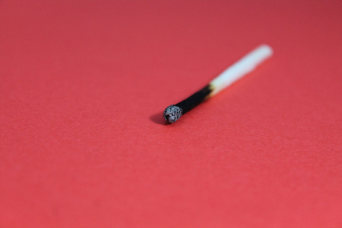 How to Recover from Burnout - A burnt out match depicting burnout.